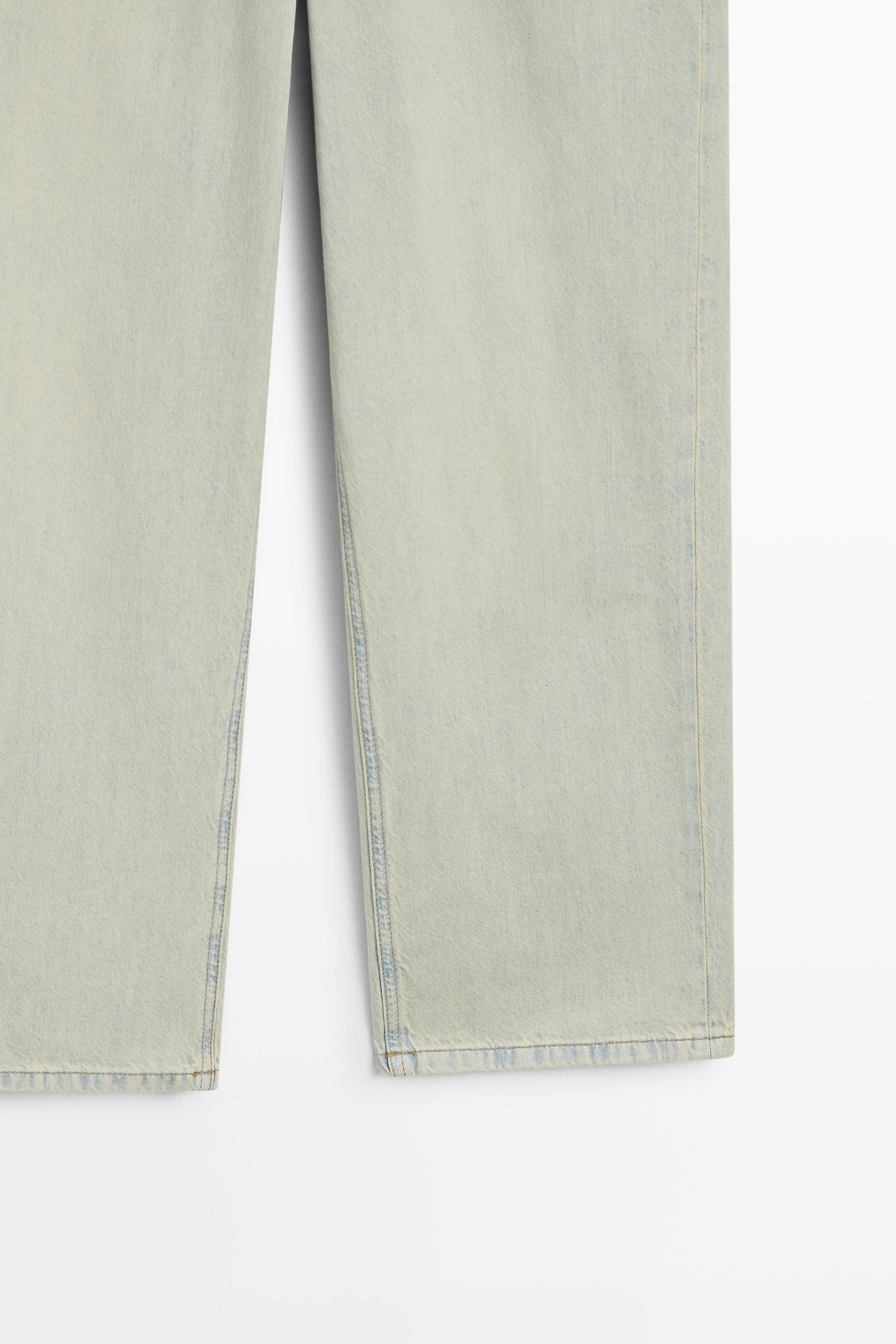 Mid-waist cropped wide-leg jeans